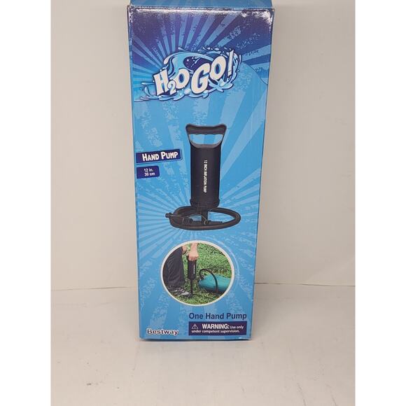 H20 Go Hand Pump 3 Valve Adapter 18in Bestway Black NIB - Picture 1 of 2